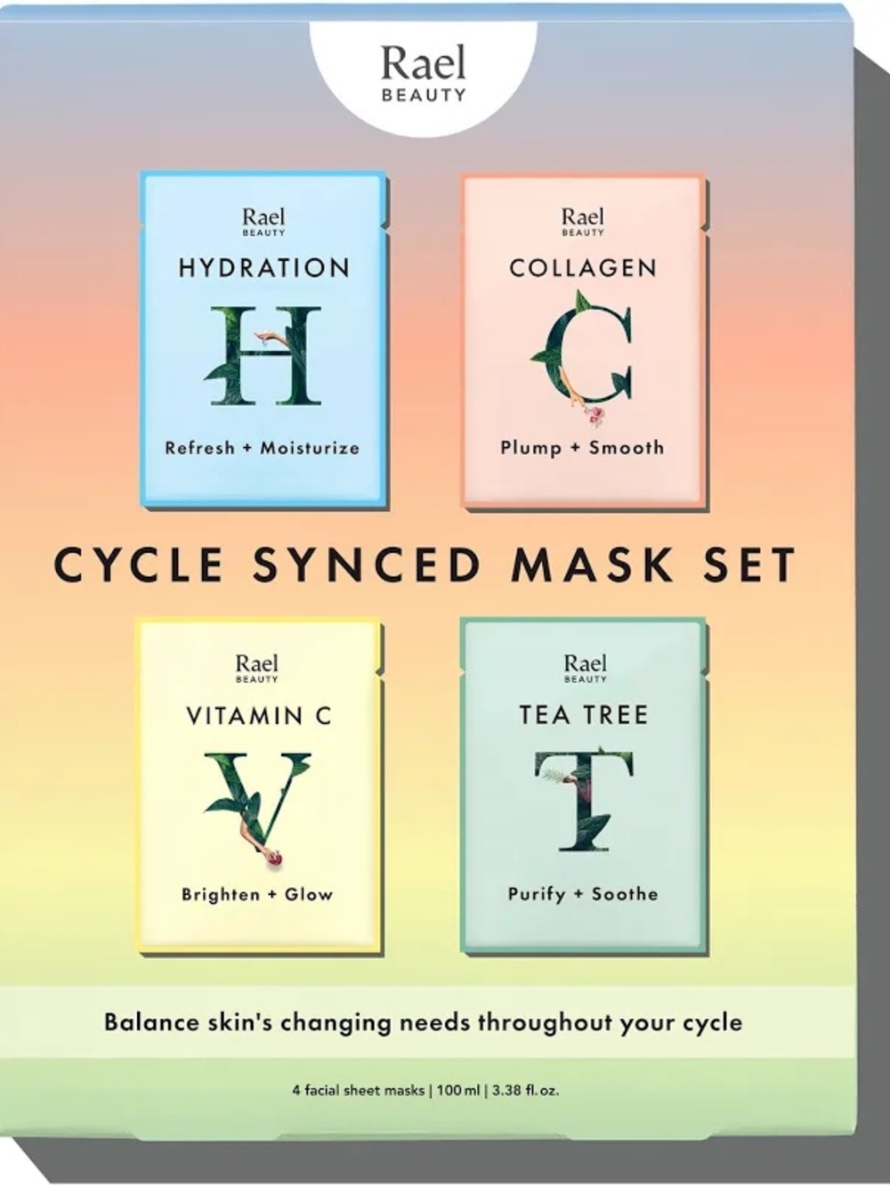 Rael Beauty Facial Sheet Mask (20 sheet masks)